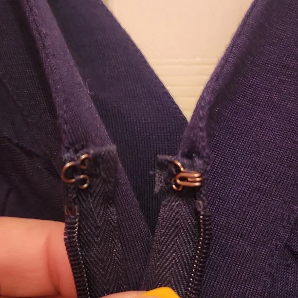 Lane Bryant SZ 18/20 Navy Cold Shoulder Dress - Picture 4 of 14